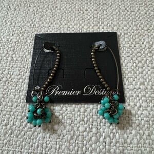Premier Designs Turquoise Beaded Earrings